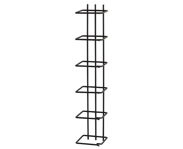 D-Ring Vertical Cable Management - CableControl Rack System, 18.8" H, 3.5" A-W, 3.5" B-W, 19" Rackable, Black — 18.80" / 3.50 " Depth