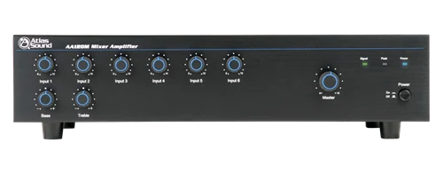 AtlasIED AA120M — 6-Input, 120-Watt Mixer Amplifier w/ Module Input