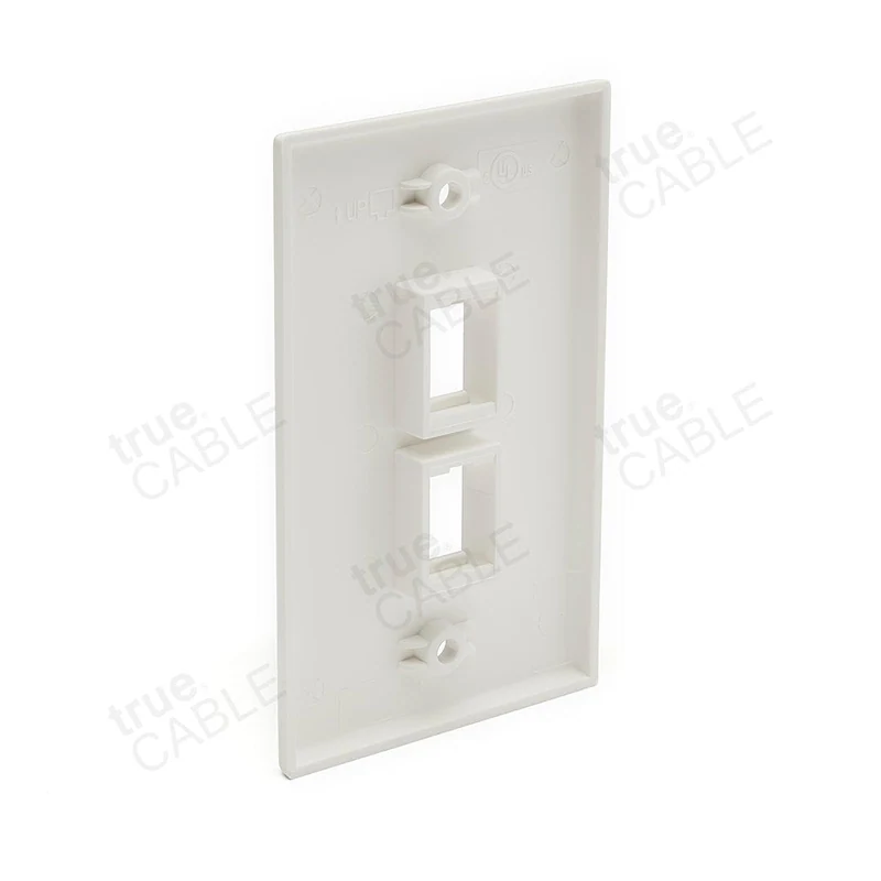 Single Gang Wall Plates — 1pc / 2 port