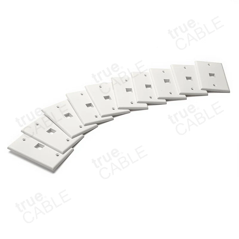 Single Gang Wall Plates — 10pc / 1 port