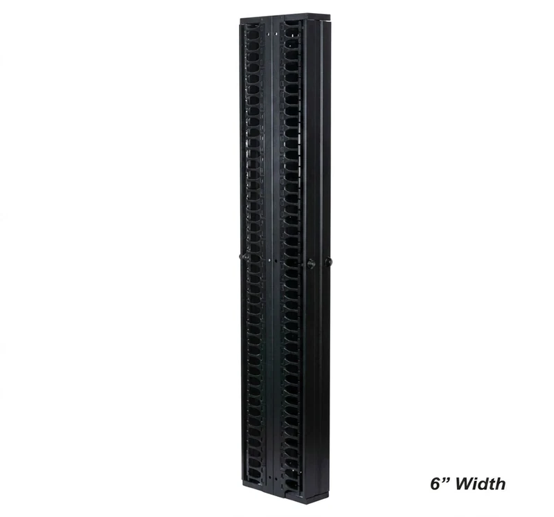 Viaduct Vertical Cable Managers – 45U x 6"/10"W, Single & Double Sided Options — 45U x6"W double sided
