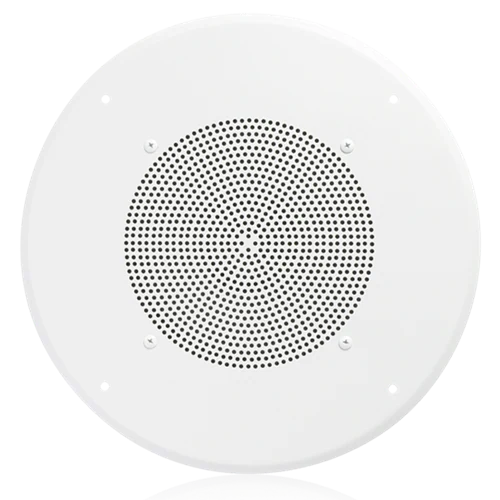AtlasIED HD72W-USA — 8" In-Ceiling Speaker with 4-Watt 25V/70V Transformer and 62-8 Baffle That Meets Buy America Requirements