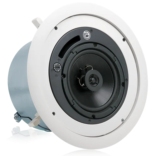 AtlasIED FAP62T — 6" Coaxial In-Ceiling Speaker with 32-Watt 70/100V Transformer and Ported Enclosure