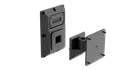 AtlasIED AS-UL-B — 6/8" AS and FS Series Large Universal Surface Mount Bracket, Black