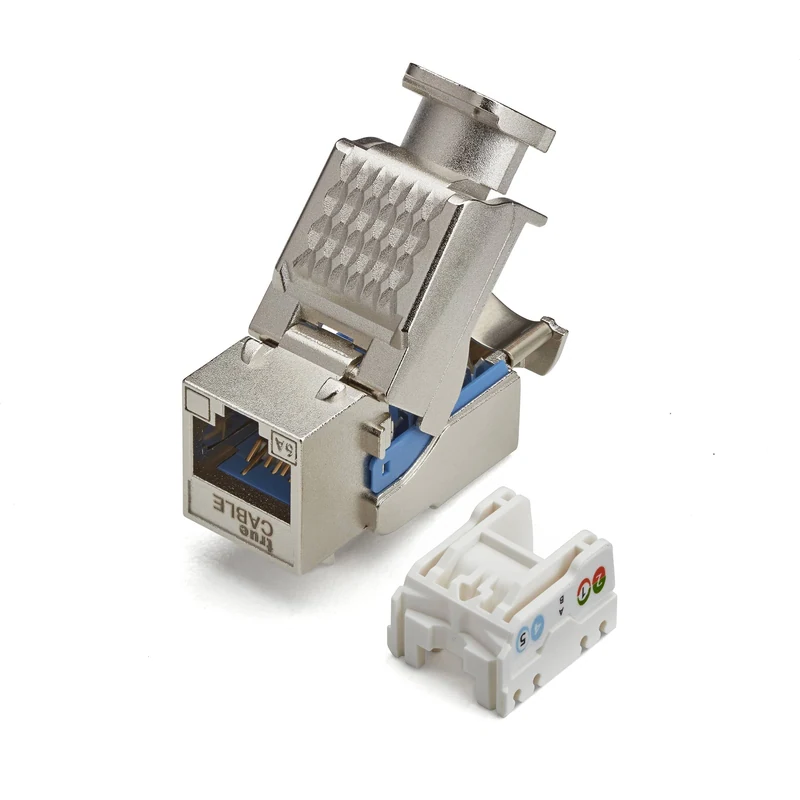 Cat6A Toolless Keystone Jack · Shielded — 12pc