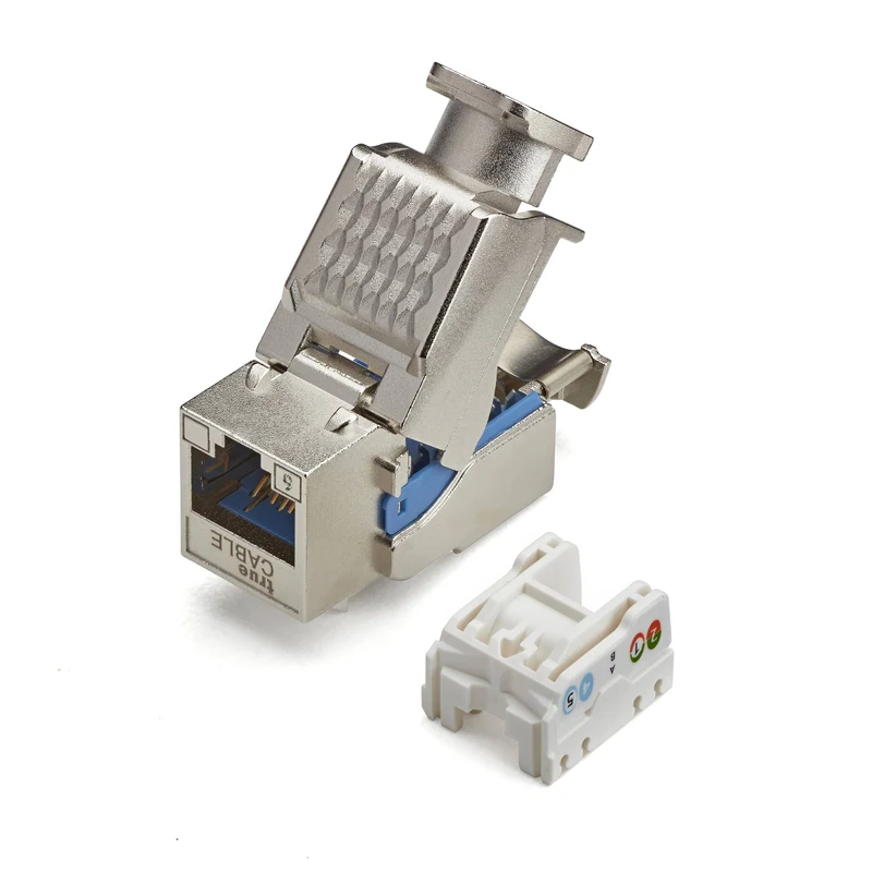 Cat6 Toolless Keystone Jack · Shielded — 12pc