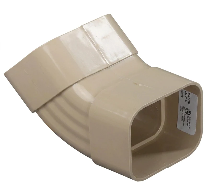 Raceway Downspout 45 degree Fitting, 10 Pack — Beige
