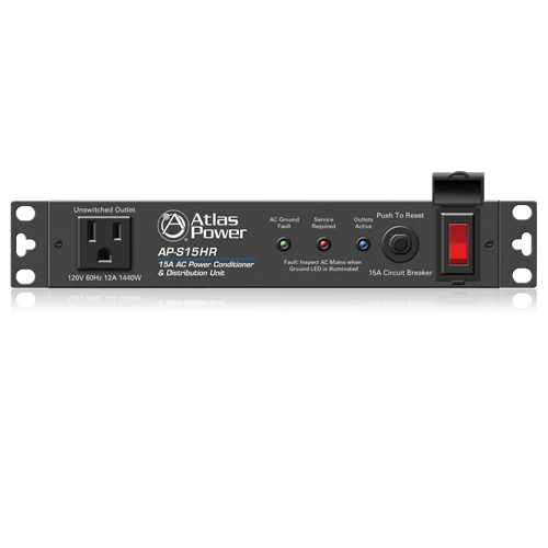AtlasIED AP-S15HR — 15A Half Width Rack Power Conditioner
