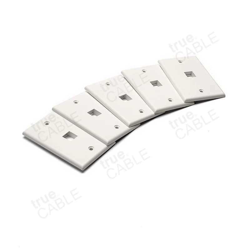 Single Gang Wall Plates — 5pc / 1 port