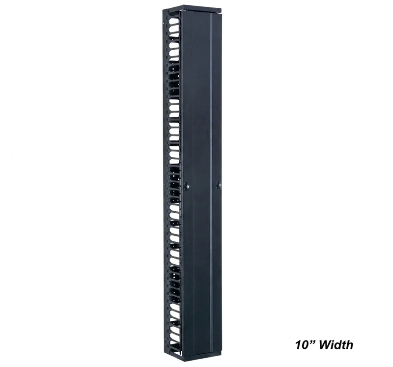 Viaduct Vertical Cable Managers – 45U x 6"/10"W, Single & Double Sided Options — 45U x10"W single sided
