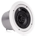 AtlasIED FAP42T — 4" Coaxial In-Ceiling Speaker with 16-Watt 70/100V Transformer and Ported Enclosure - White