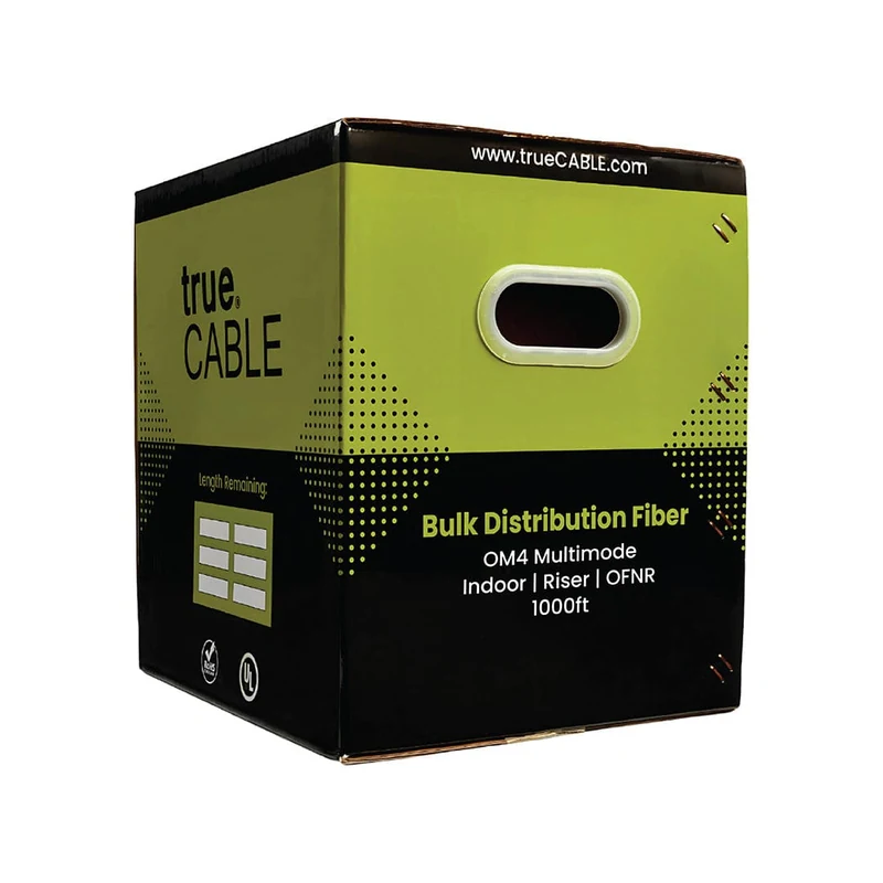 Bulk Fiber Indoor Riser Distribution Cable · OM4 MM OFNR — 1000ft / 2 Strand