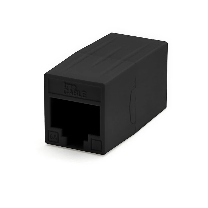 Cat6A Inline Coupler · Unshielded — Black / 2pc
