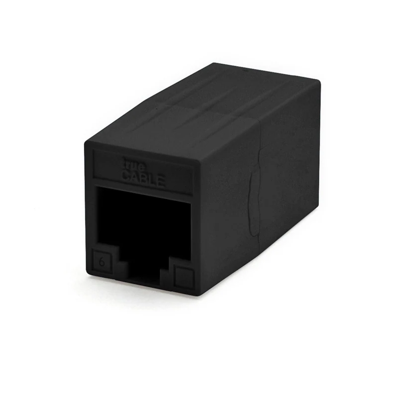 Cat6 Inline Coupler · Unshielded — Black / 6pc