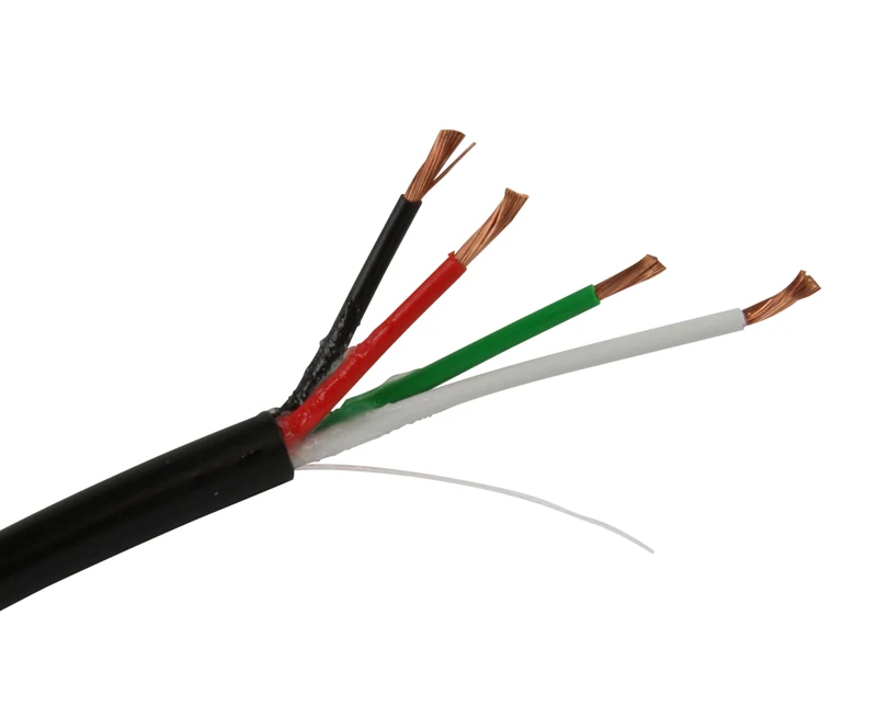 Direct Burial Speaker Wire, Gel Filled, 16AWG / 4 Conductors 1000ft