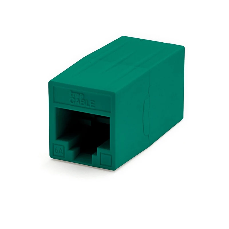 Cat6A Inline Coupler · Unshielded — Green / 12pc