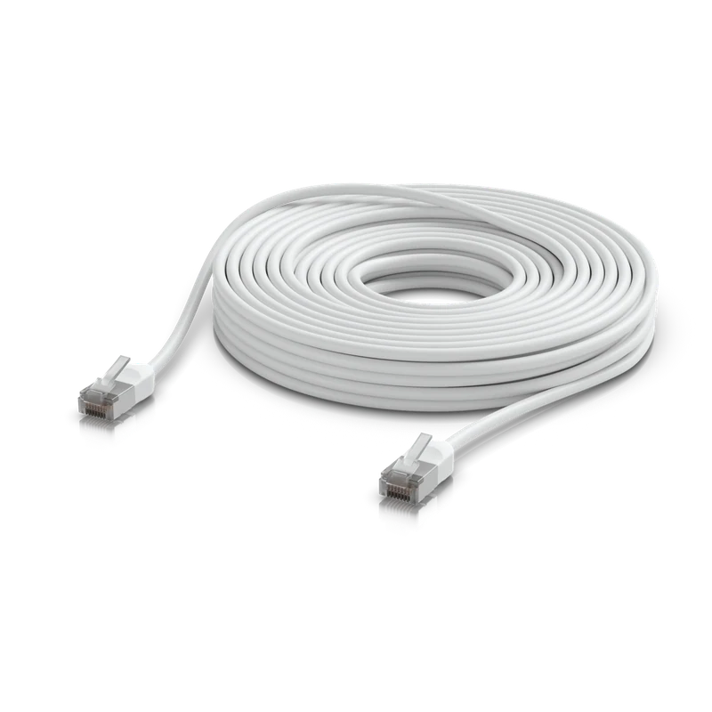 UniFi Premium Patch Cable Outdoor — White · 15 m
