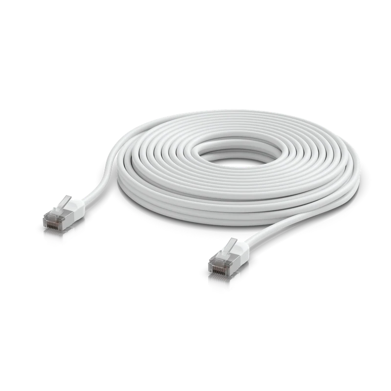 UniFi Premium Patch Cable Outdoor — White · 12 m