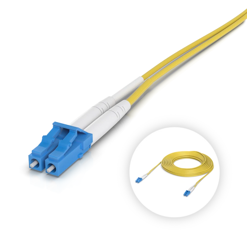OS2 Duplex LC UPC Fiber Patch Cable — 10 m