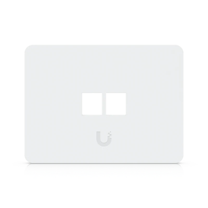 Universal Paintable Keystone Wall Plate, 4-Pack — Horizontal · 2-Port