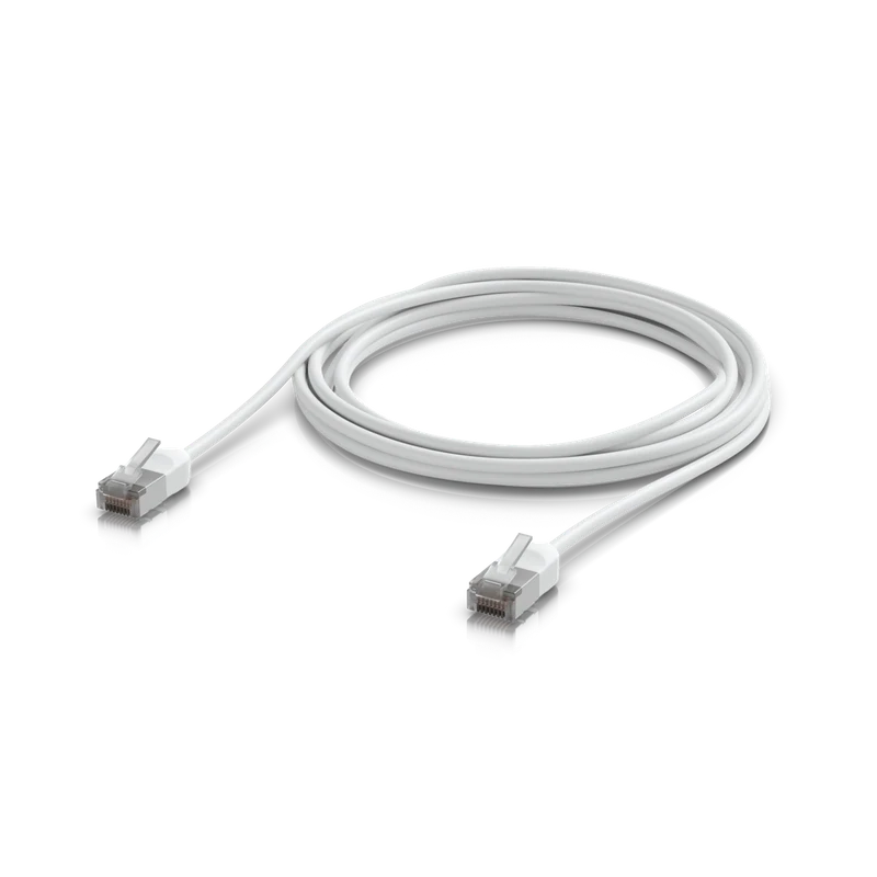 UniFi Premium Patch Cable Outdoor — White · 3 m