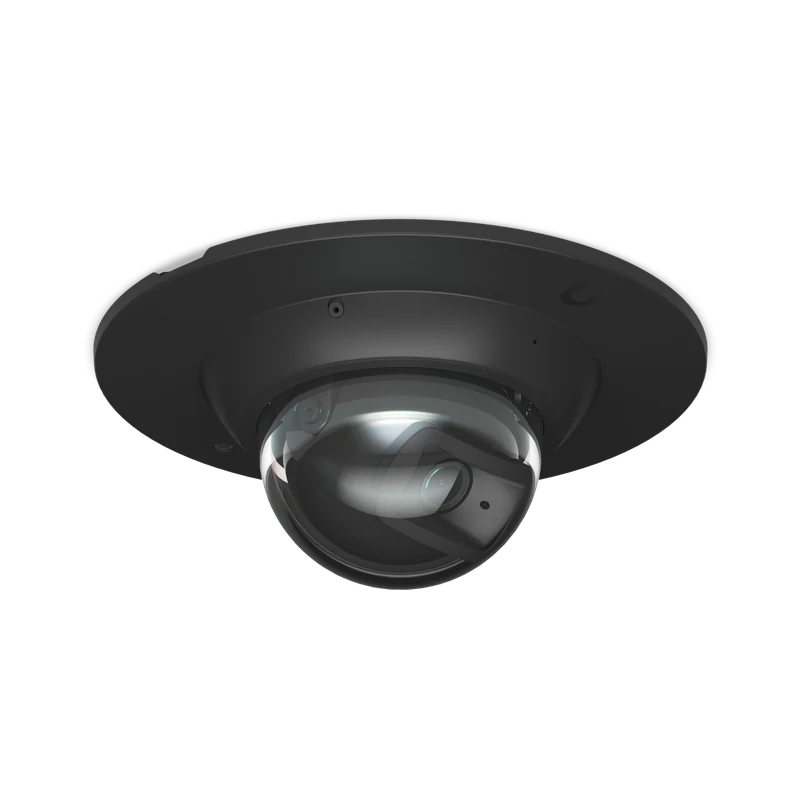 AI Dome Camera Flush Mount — Black