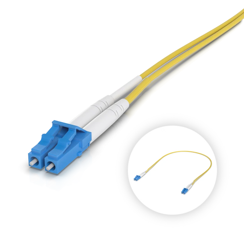 OS2 Duplex LC UPC Fiber Patch Cable — 0.5 m (50-pack)