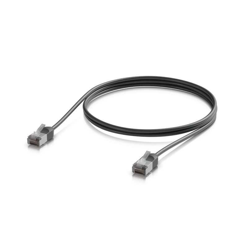UniFi Premium Patch Cable Outdoor — Black · 1 m